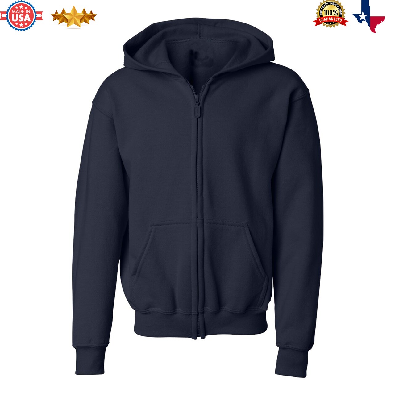 Gildan® Heavy Blend Youth Full Zip Hooded Long Sleeve Sweatshirt